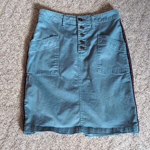 Pilcro and the Letterpress Teal Pencil Skirt